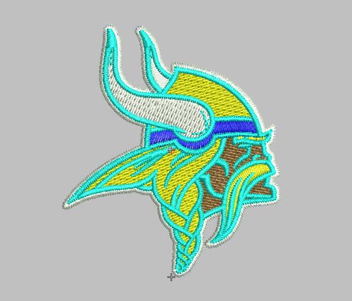 NFL 明尼苏达维京人美式橄榄球队Minnesota Vikings绣花刺绣文件