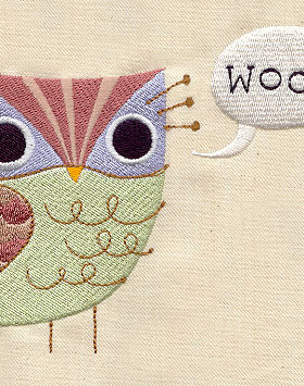 猫头鹰woot电脑绣花刺绣元素文件专业绣花刺绣设计图库网很多绣花