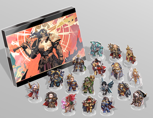 【影巷】战锤40k 基因原体token立牌 帝皇色纸 荷鲁斯 圣吉列斯