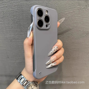 商务灰色无边框K12适用OPPOReno9/8/7/6/5/4se/10/14/K13TurboPro手机壳K10全包镜头K9精孔A55肤感A56散热A53