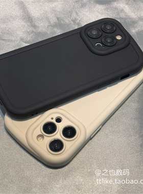 黑白色K80+适用小米红米K70至尊K6手机壳K50Pro气囊K40S软Note14/13/12turbo硅胶11TPro+纯色10/9全包K30/K20