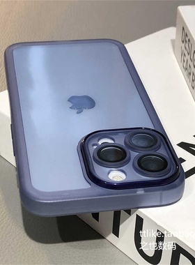 透蓝色带镜头膜K90Promax适用小米红米K80手机壳K70E全包K60至尊K50Ultra电竞版K40S游戏版K30透明turbo4Pro3