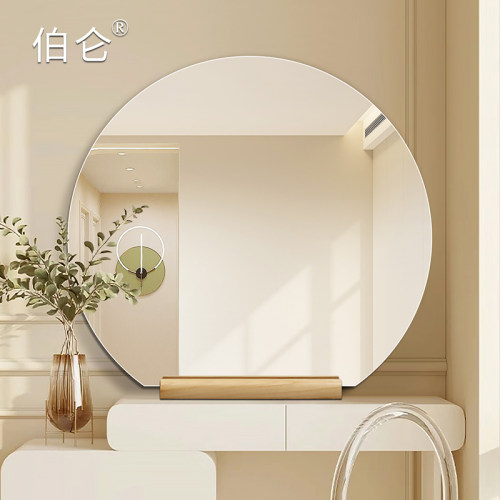 带实木底座化妆镜高清防爆