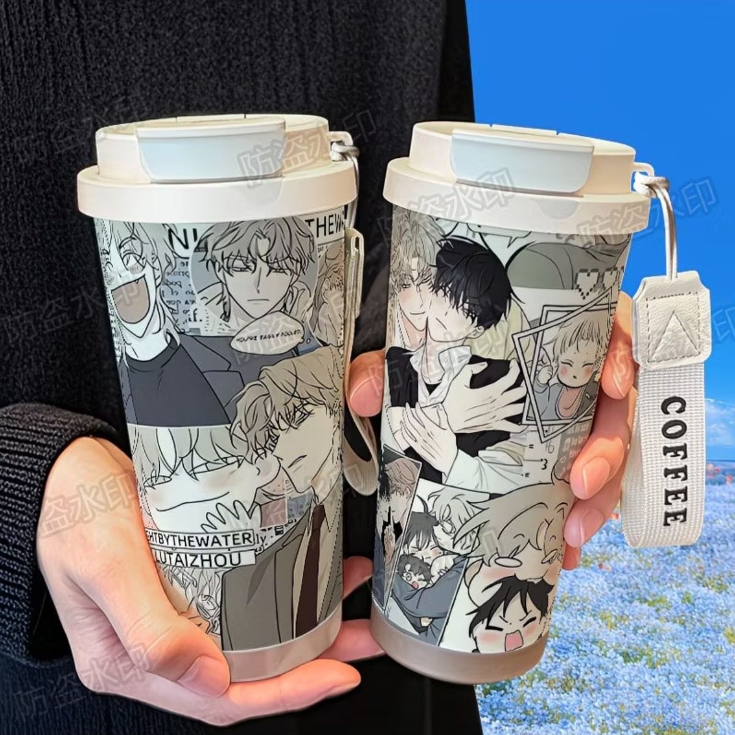 韩漫水边之夜周边保温杯3