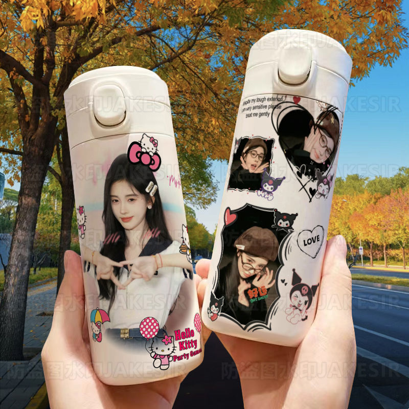 鞠婧祎美女周边保温杯手办高颜值