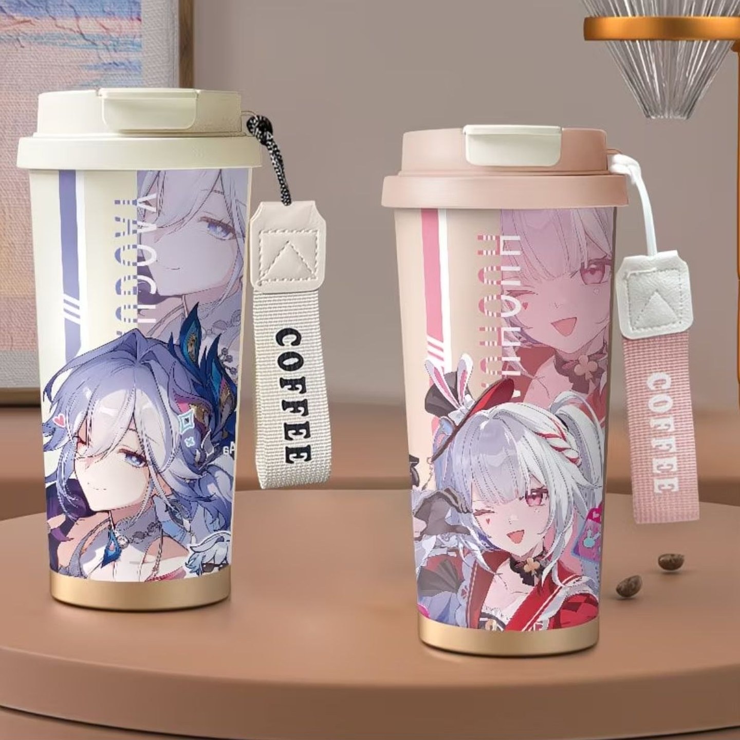爻光花火卡通水杯咖啡杯