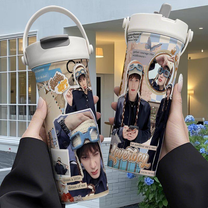 檀健次可爱帅气手提保温杯男款女士高颜值2025新款316不锈钢吸,餐饮具,保冷/保温杯,淘宝优惠券,粉丝福利购,淘宝优惠卷