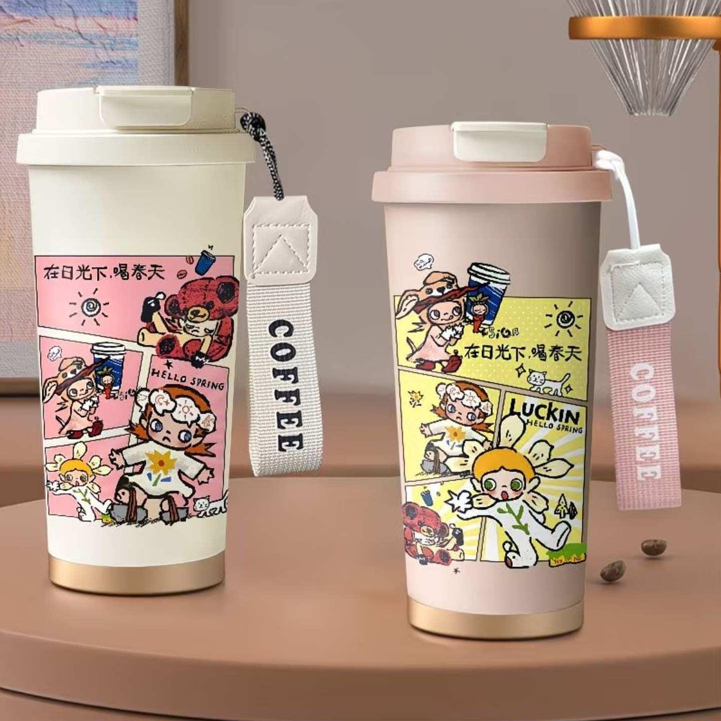 嘎子姐可爱水杯咖啡杯不