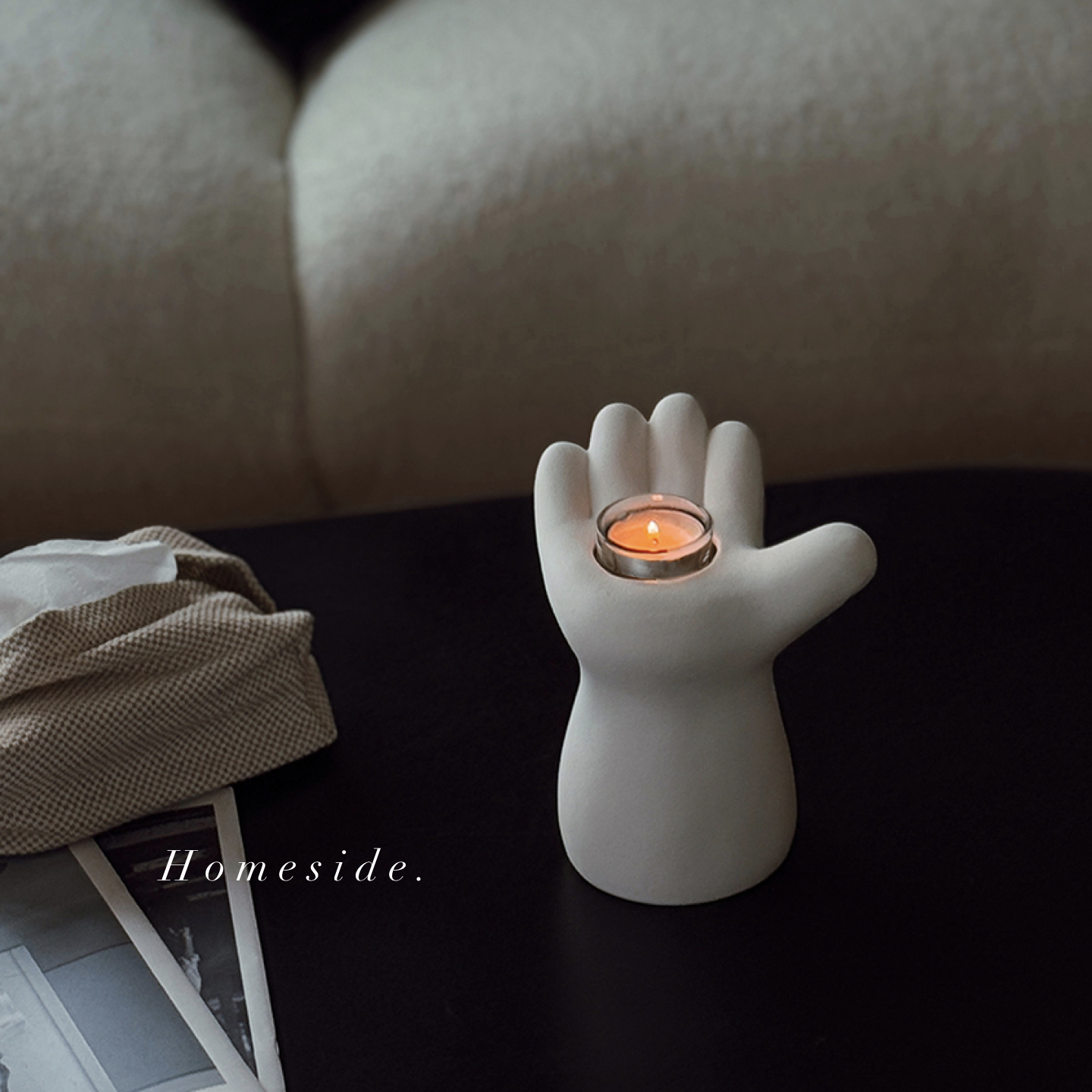 掌心温度陶瓷烛台趣味花瓶多用途