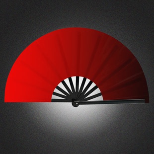 易开合渐变色中国风古典影时候青花瓷芒种梅花赋舞红黑现代舞蹈扇