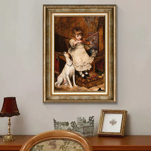 美式艺术高级感琴房装饰画