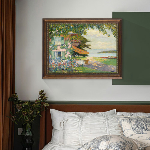 客厅美式复古免打孔装饰画是