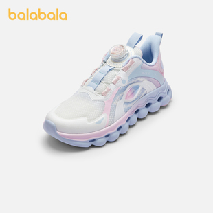 巴拉巴拉童鞋儿童运动鞋透气网布鞋女童跑步鞋春秋旋钮扣鞋子潮流