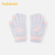 巴拉巴拉balaOne儿童手套女童爱心五指手套2025新款 保暖舒适时尚