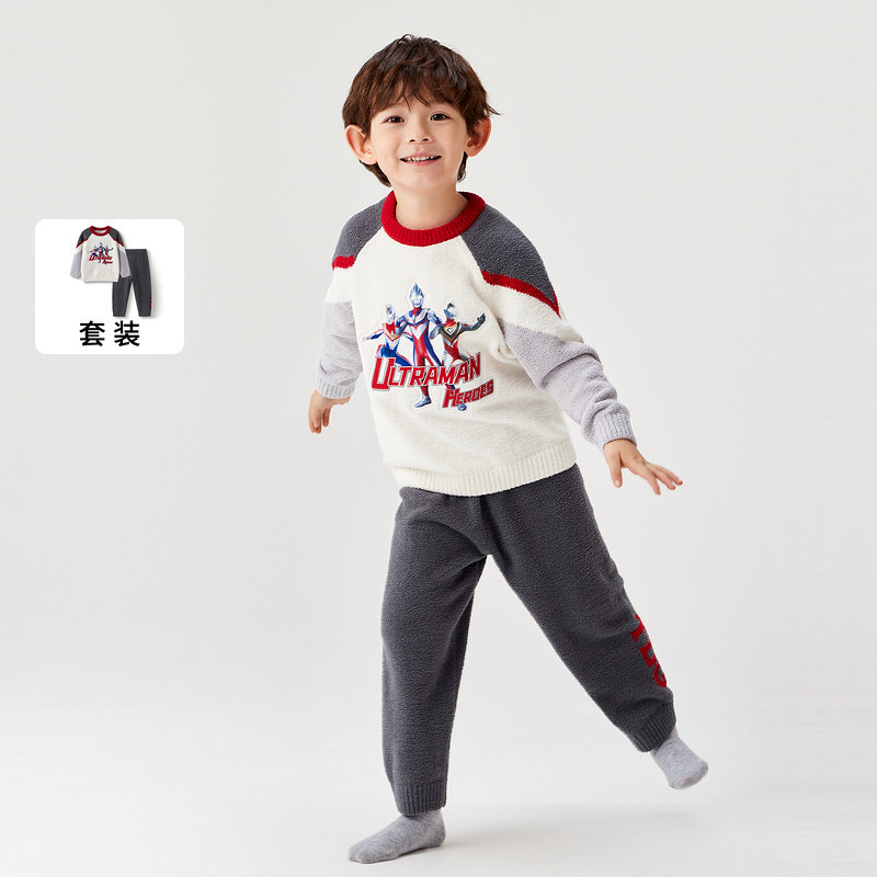 【商场同款】巴拉巴拉宝宝睡衣套装冬季加厚半边绒男童家居服保暖,童装/婴儿装/亲子装,家居服套装,淘宝优惠券,粉丝福利购,淘宝优惠卷