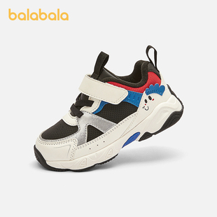巴拉巴拉童鞋儿童学步鞋男女童宝宝鞋子2025新春秋鞋防滑可爱动物