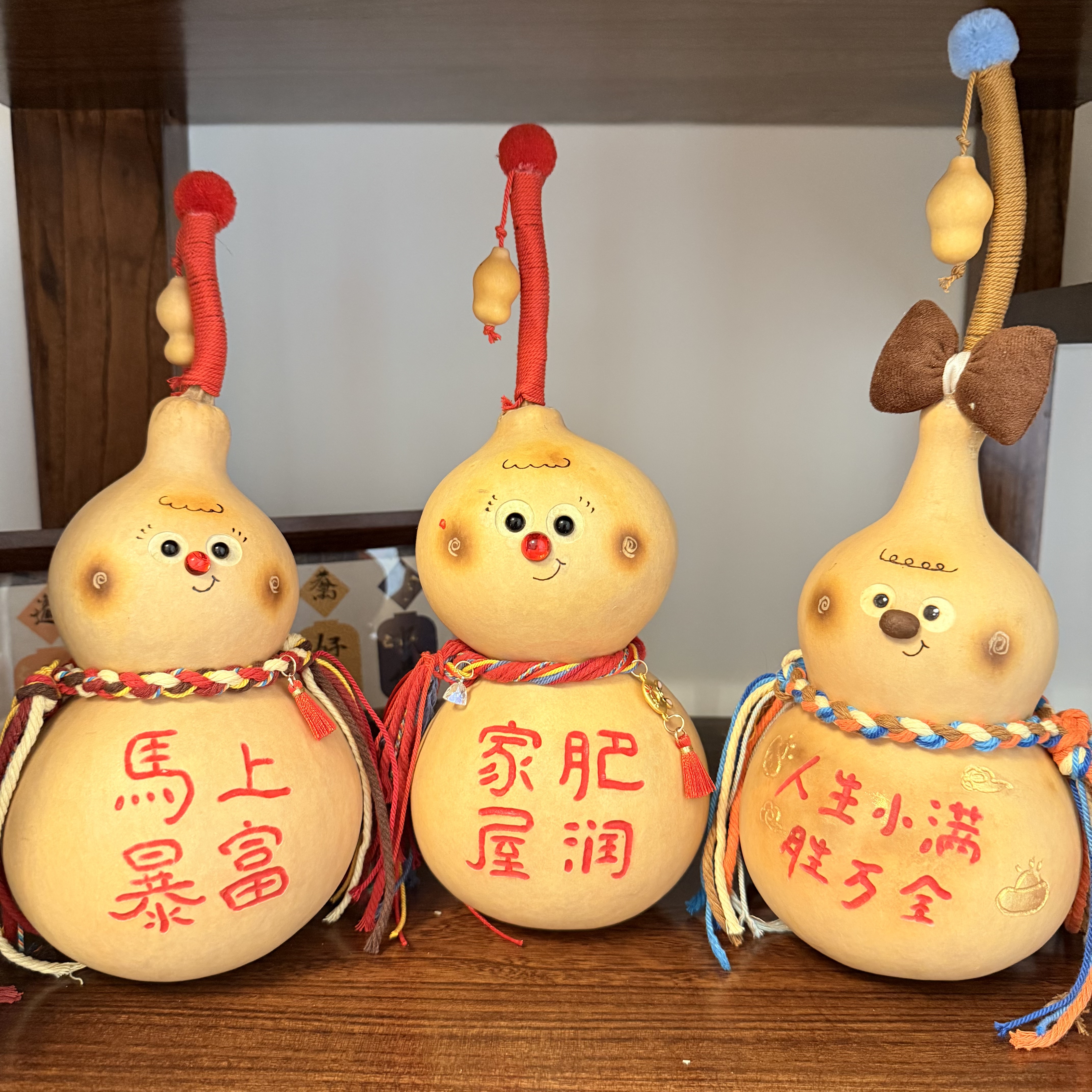天然真大葫芦摆件工艺品开业乔迁平安纳福招财家居创意母情节礼物