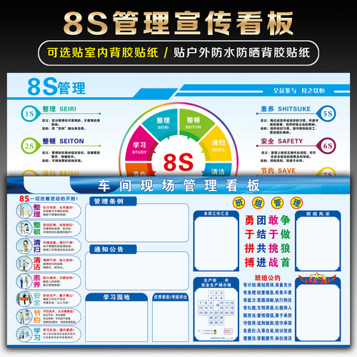 宣传栏管理看板宣传画背胶贴纸