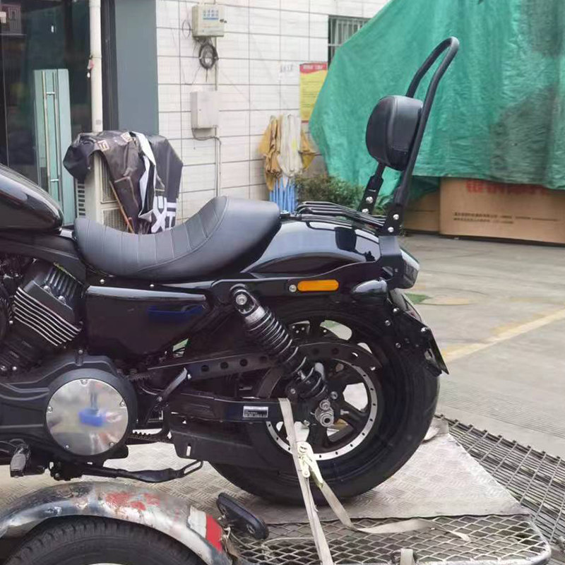 适用香帅硬汉800n摩托车改装后货架 靠背保险杠快拆边包折叠靠背