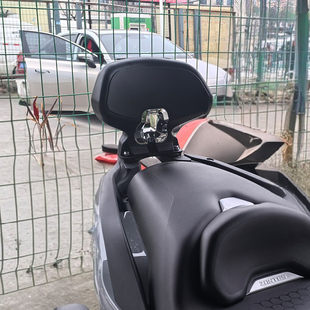 周红边箱适用升仕368K改装后靠背踏板车靠背无损安装配件