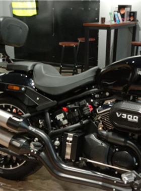 周红边箱适用雷卡迪RX3/RX7B摩托车多功能改装折叠靠背+黑色支架