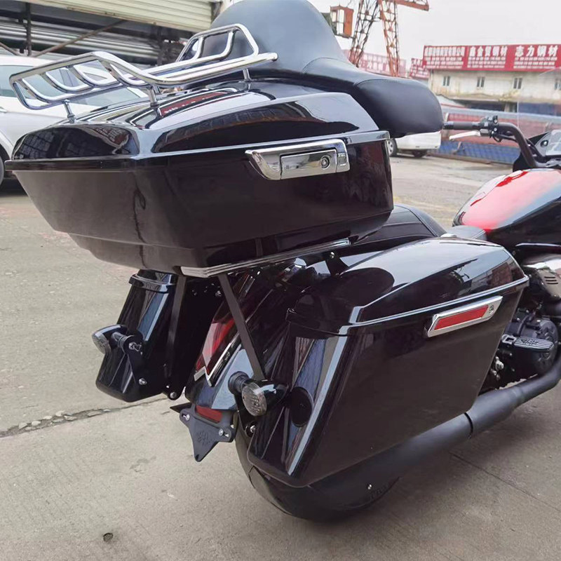 适用于摩瑞mv800香帅700800900摩托车改装后货架哈雷滑翔边箱尾箱
