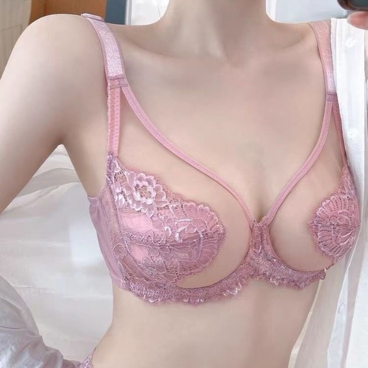芭比超薄大胸显小聚拢文胸套装