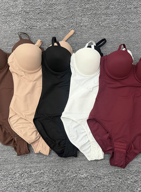 露肩礼服专用文胸塑身连体衣