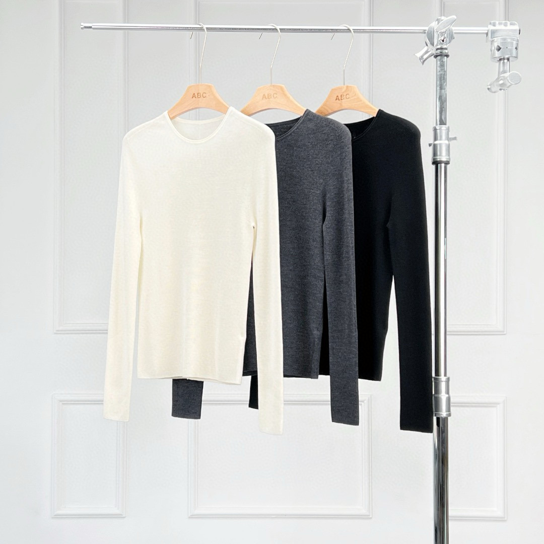 单穿打底云柔感无缝羊毛针织衫女