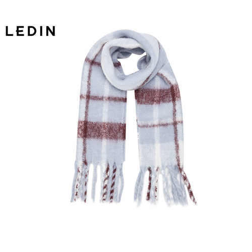 【商场同款】乐町撞色条纹围巾冬季新款韩系少女感围巾C1YBF4376