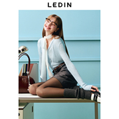 上衣C2EDE3B16 女秋季 商场同款 乐町肌理针织线开衫