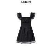 小飞袖 乐町20夏季 新款 收腰连衣裙C1FAE2238