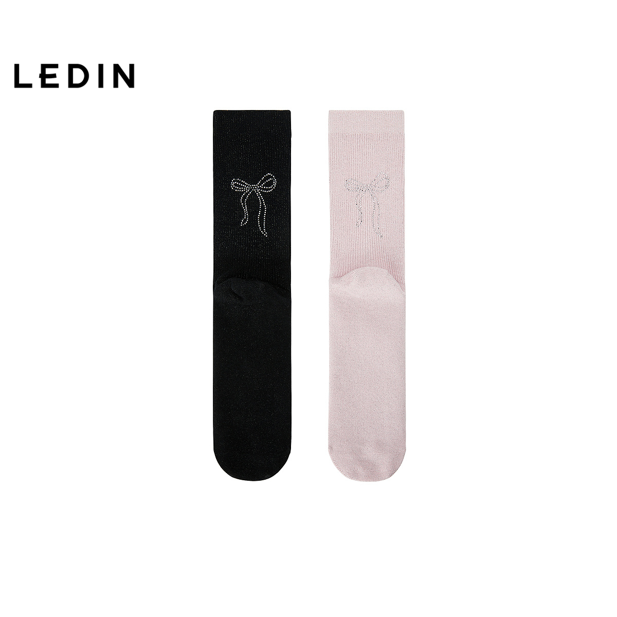 【商场同款】乐町纯色短袜秋季新款百搭舒适透气袜子C1YGF3413