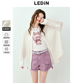 春秋新款 衬衫 肌理格纹别致衬衣 都市通勤长袖 乐町休闲宽松时尚