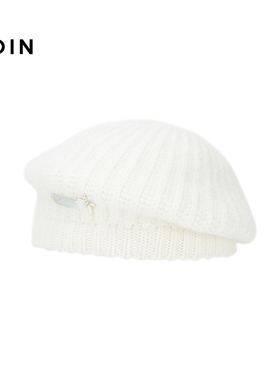 【商场同款】乐町甜美针织毛线帽冬新款百搭韩系贝雷帽C1YAF4433