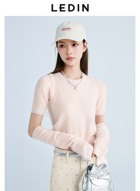 【商场同款】乐町韩系温柔袖套套衫25春季新款针织毛衣C1EEF1416*