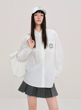 【tombonia联名】乐町商场同款抗皱衬衫25秋季新款上衣C2CAF3303