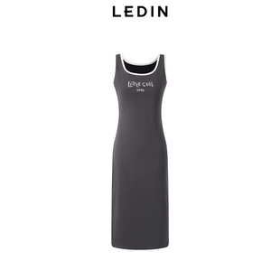 乐町2024夏季 纯欲好看字母背心连衣裙C2FAE2175 新款