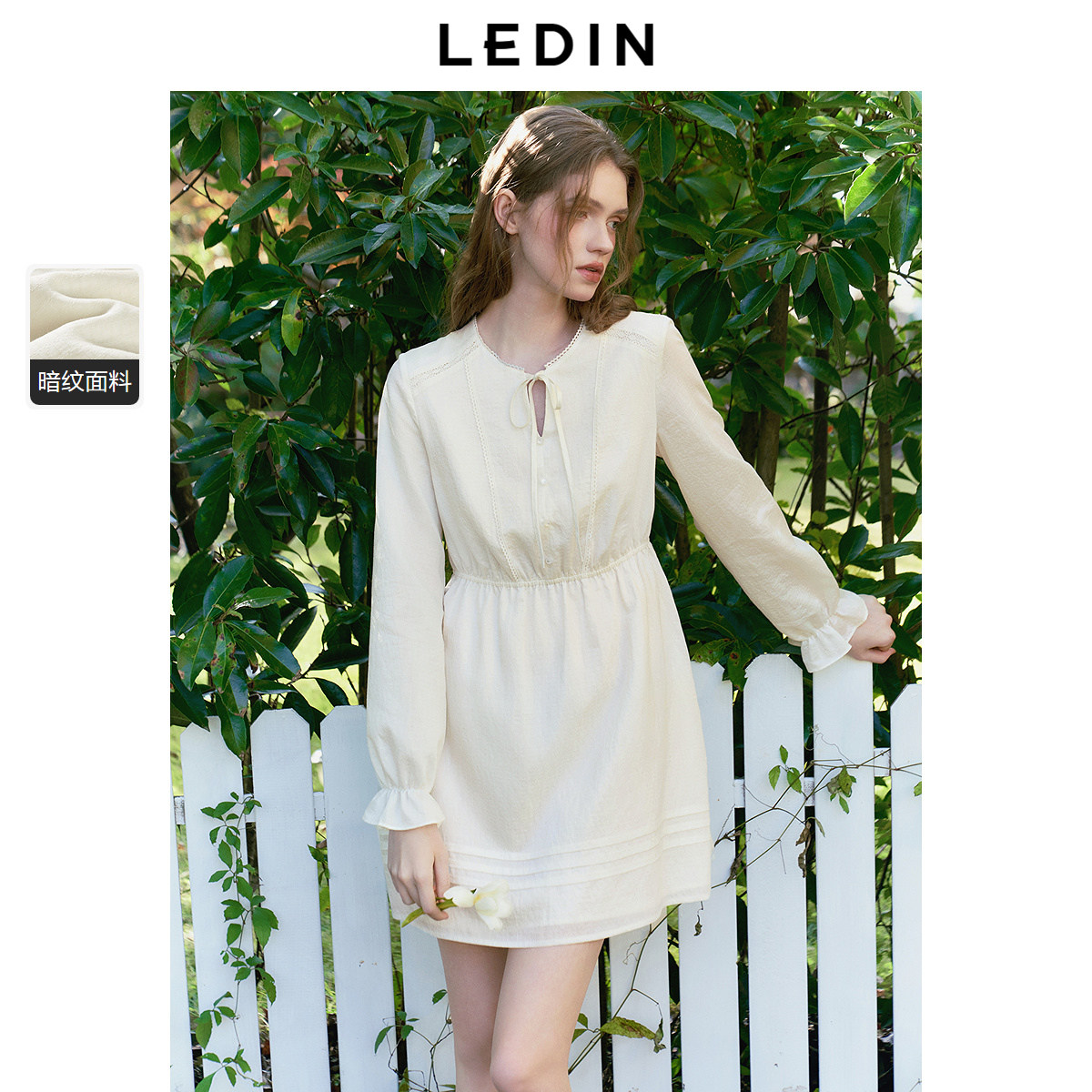 乐町韩系轻甜衬衫裙25年春季新款系带长袖连衣裙收腰短款内搭短裙,女装/女士精品,连衣裙,淘宝优惠券,粉丝福利购,淘宝优惠卷