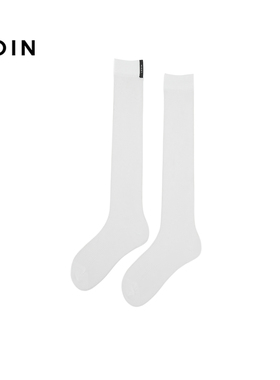 【商场同款】乐町纯色简约长袜2026新款白色百搭小腿袜C1YGG1146