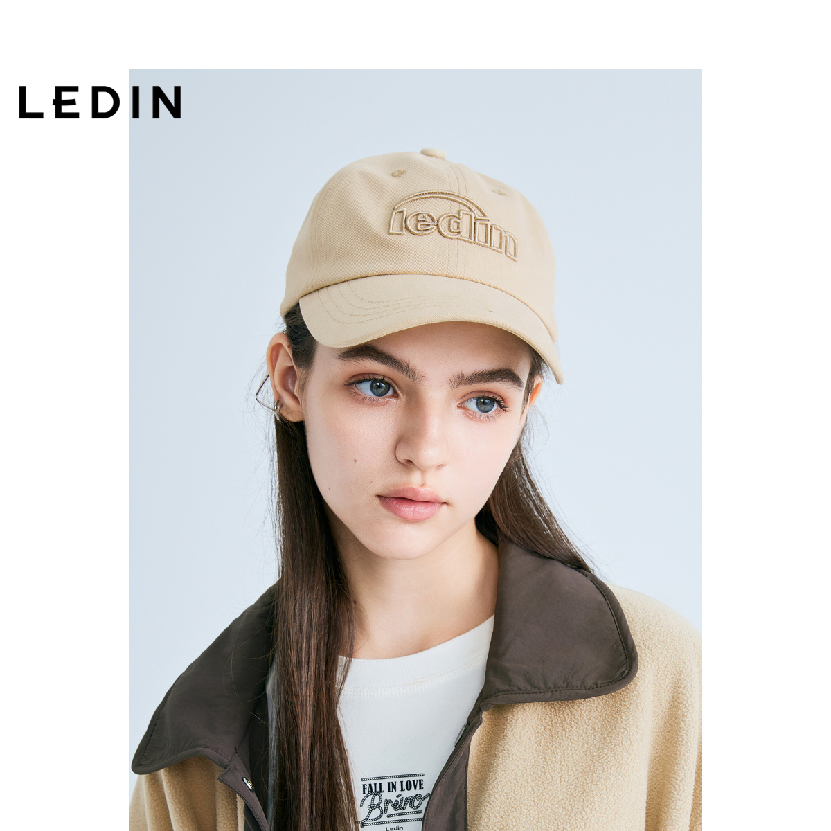 【商场同款】乐町2025年春季新品字母刺绣鸭舌帽C2YAF1138*