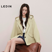 商场同款 乐町韩系A版 连帽风衣秋季 新款 质感挺阔外套C1BEF3420