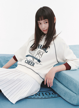 【tombonia联名】乐町商场同款小狗卫衣25秋季新款上衣C2CRF3343