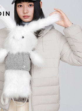 【商场同款】乐町可爱包包冬新款毛绒兔兔玩偶双肩包C2YFF4154