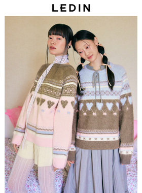 【LOTSYOU联名】乐町商场同款费尔岛线套衫冬季毛衣C1EEE4415