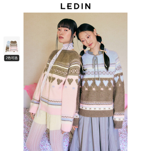 【LOTSYOU联名】乐町商场同款费尔岛线套衫冬季毛衣C1EEE4415