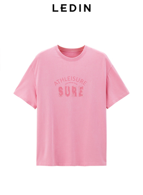 【商场同款】乐町秋季新款字母印花水洗宽松短袖T恤C2CNE3229