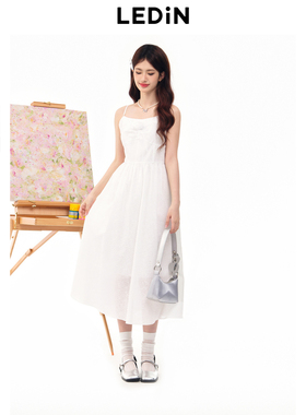 乐町夏季新款纯欲风吊带连衣裙C1FAE26