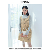 碎花满印连衣裙C1FAE4209 新款 商场同款 乐町韩系背心裙冬季