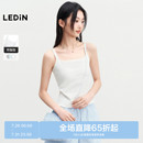 内搭上衣吊带衫 乐町简约刺绣吊带背心短款 舒适带胸垫修身 夏季 新款
